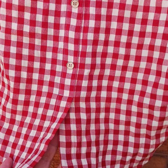 Red Gingham blouse - Picture 4 of 6